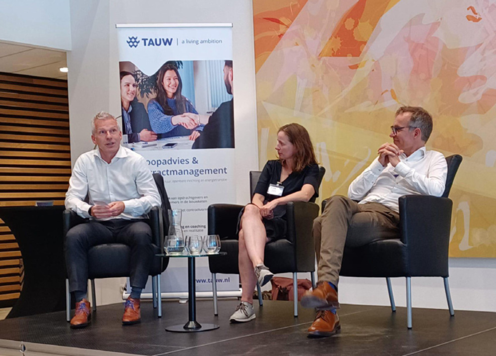 Vlnr Ralph van Roessel, Leentje Volker en Marten Klein (foto TAUW)