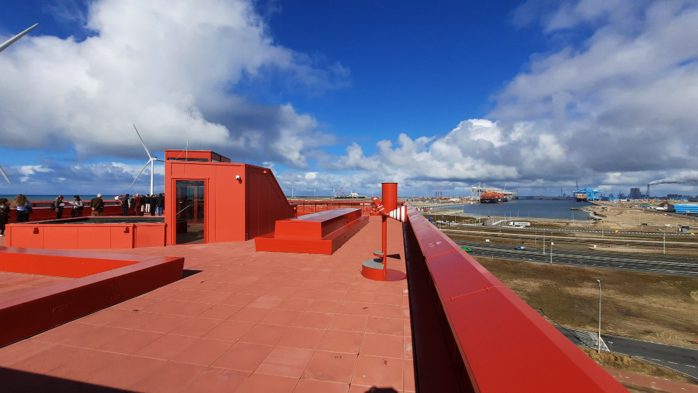 Uitzicht dakterras Portlantis