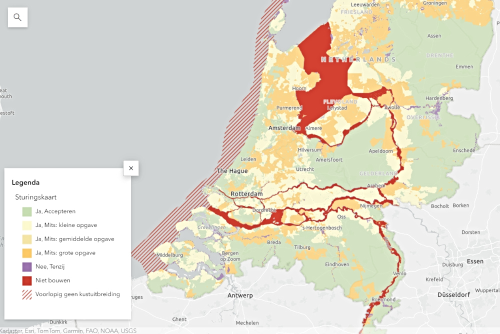 Sturingskaart bouwen Nederland